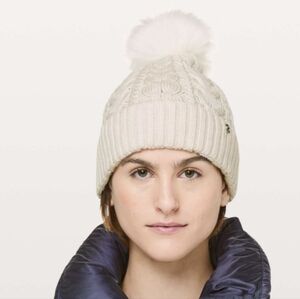 Lululemon Twisted Bliss Beanie white /  cream color.